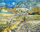 Vincent van Gogh Champ de bl et paysan 1889 painting